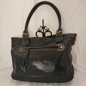 Beautiful Black Leather Shoulder Bag